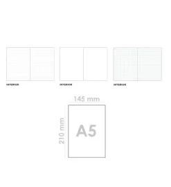 Cuaderno de Notas A5 Rosa Pastel