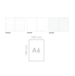 Cuaderno de Notas A6 Rosa Pastel
