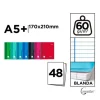 Cuaderno Grapado A5 48H 60G Raya Horizontal