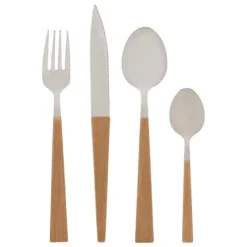 Cubertería Susan 16PCS Efecto Madera