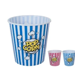 Cubo Para Palomitas Azul/Rojo