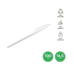 Cuchillo Reutilizable Blanca 16,5CM