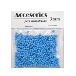 Cuentas Cristal Azul 3MM 30G