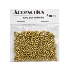 Cuentas Cristal Oro 3MM 30G