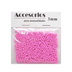Cuentas Cristal Rosa 3MM 30G