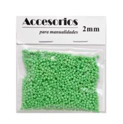 Cuentas Cristal Verde 2MM 30G