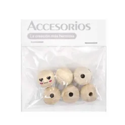 Cuentas De Madera Carita 20MM