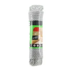 Cuerda Trenzada Blanco/Negro 5mm x 15m