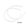 Diadema Blanco Perla 0.8cm 2pcs