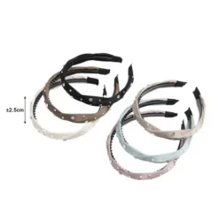 Diadema Nudo Cruzado Con Brillantes 2.5cm