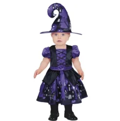 Disfraz Bruja Purpura Baby 12-18