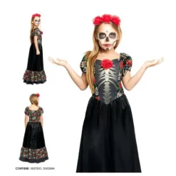 Disfraz Catrina Vestido Largo Infantil