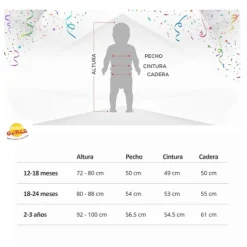 Disfraz Muñeco Diabólico Baby 12-18