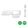 Envase Tapa Reutilizable Transparente 600CC