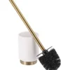 Escobilla de Baño Poliresina – Arusha Gold Blanco