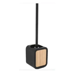 Escobilla de Baño Rubber ABS y Bambú – Negro