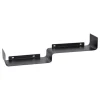 Estante de Pared Emilio Metal Negro 50cm 2 Niveles