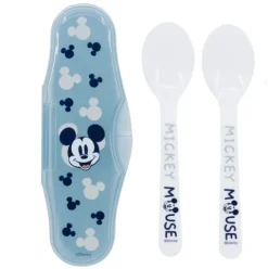 Estuche 2 Cucharas PP «MICKEY MOUSE FULL OF SMILES»