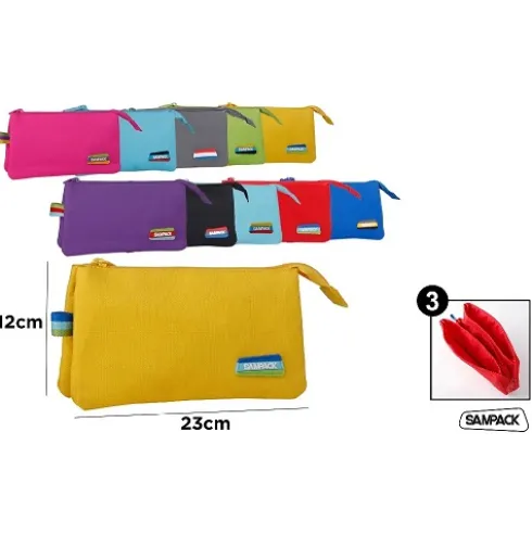 Estuche Plumier 3 Departamentos