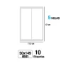 Etiquetas Blancas 50X149MM 10U