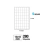 Etiquetas Blancas 12x18MM 280U