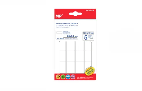 Etiquetas Blancas 26X54MM 60U