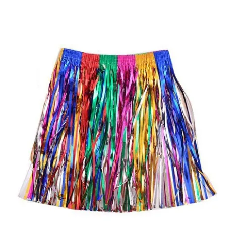 Falda Flecos Multicolor