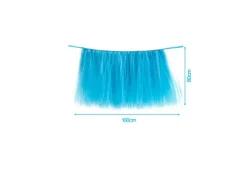 Falda Mesa Con Tutu Azul