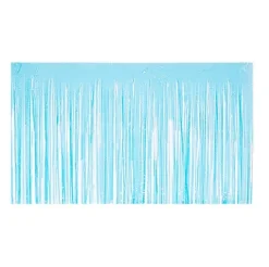 Falda Mesa Flecos Azul