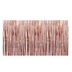 Falda Mesa Flecos Rosa Oro 74x275cm