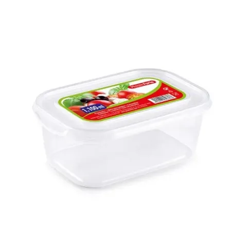 Fiambrera Basic Rectangular 1.1L Transparente
