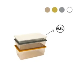 Fiambrera C/Tapa BeClassic Slabox 0.8L