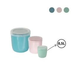 Fiambrera C/Tapa Colors KB 0.5L