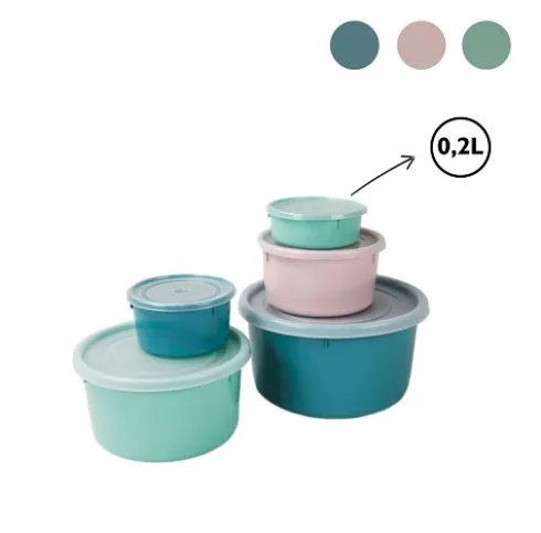 Fiambrera C/Tapa Colors LB 0.2L