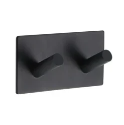 Gancho Acero Inoxidable 3M Negro Doble