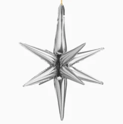 Globo Foil Estrella 3D Plata