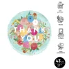 Globo Foil Thank You Floral 43cm