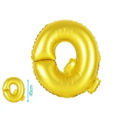 Globo Mylar Letras Oro 45cm