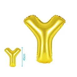 Globo Mylar Letras Oro 45cm