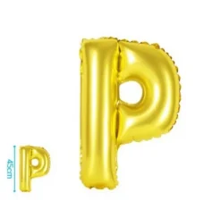 Globo Mylar Letras Oro 45cm
