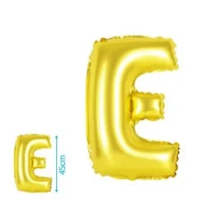 Globo Mylar Letras Oro 45cm