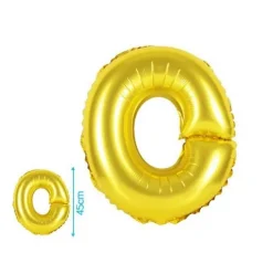 Globo Mylar Letras Oro 45cm