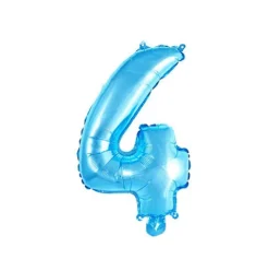 Globo Mylar Números Azul 45cm
