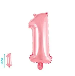 Globo Mylar Números Rosa 45cm