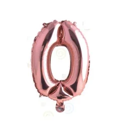 Globo Mylar Números Rosa Oro 110cm