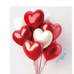 Globos Látex Corazones 25cm