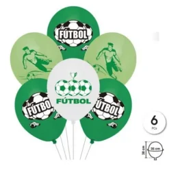 Globos Látex Print Futbol 6pcs