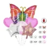 Globos Mylar Mariposa 6pcs