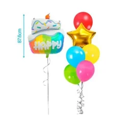 Globos Mylar Pastel 7pcs