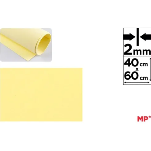 Goma EVA Amarillo Claro